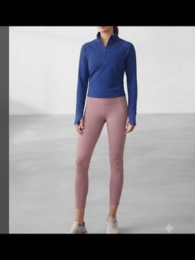 Women’s High-Rise Active Leggings in Mauve Pink